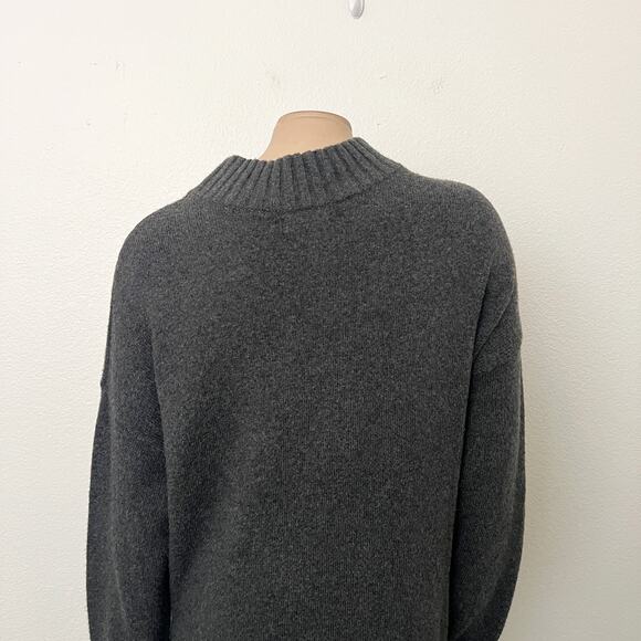 [BP.] Charcoal Gray Mock Neck Long Sleeve Sweater Dress NWT Size Large L - Picture 5 of 12